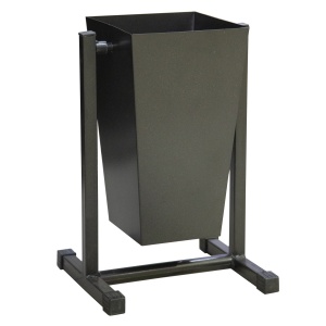 Urns & enclosure  Metal trash can