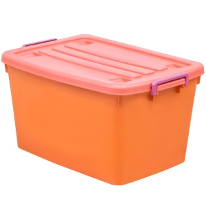 Baskets,commodes boxes, containers Container with a lid on wheels (53 l.)