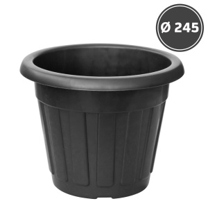 Flower pots Flower pot black (d245)