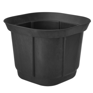 Flower pots Quadratic flower pot  black (29 sm)