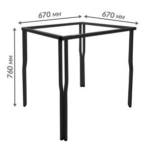 Каркасы Каркас стола Y-образные ножки (800х800)