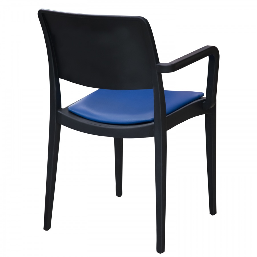 Plastic chair Petro with armrests (with 2 soft elements)