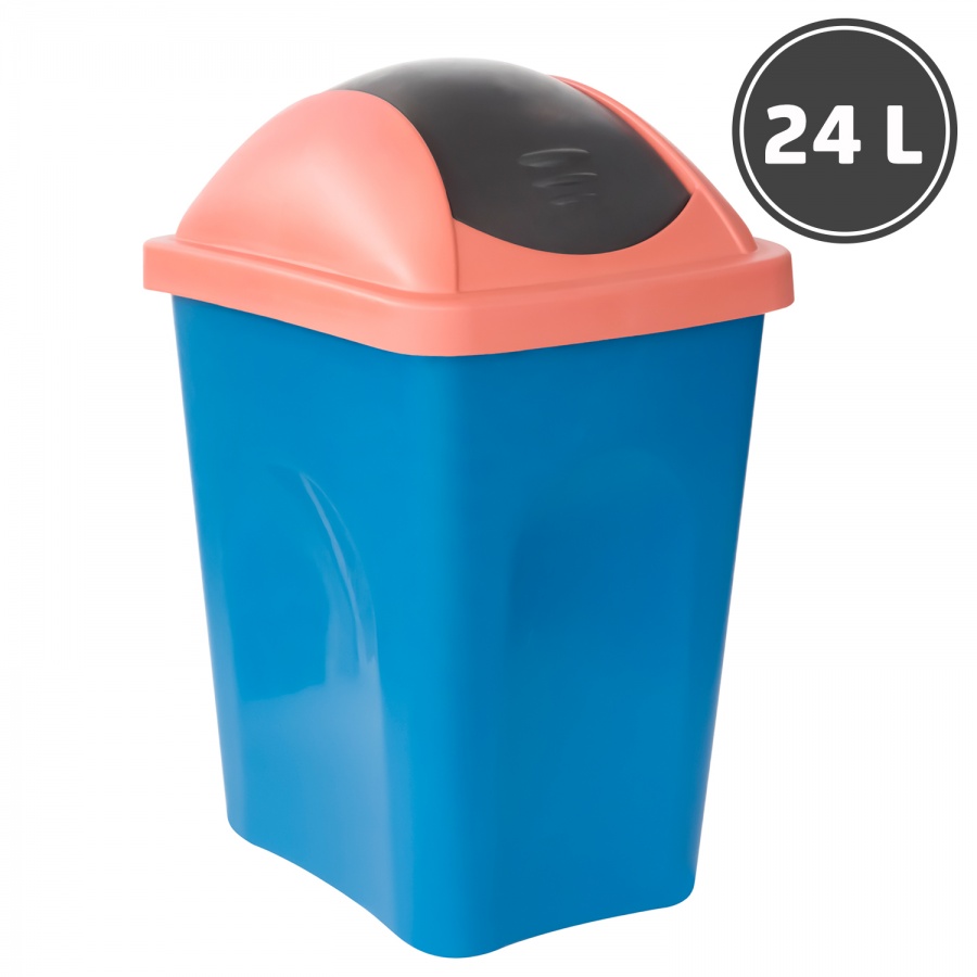 Garbage bin cap with valve, color (24 l.)