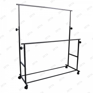 Floor Hangers Clothes rack, double (on wheels)